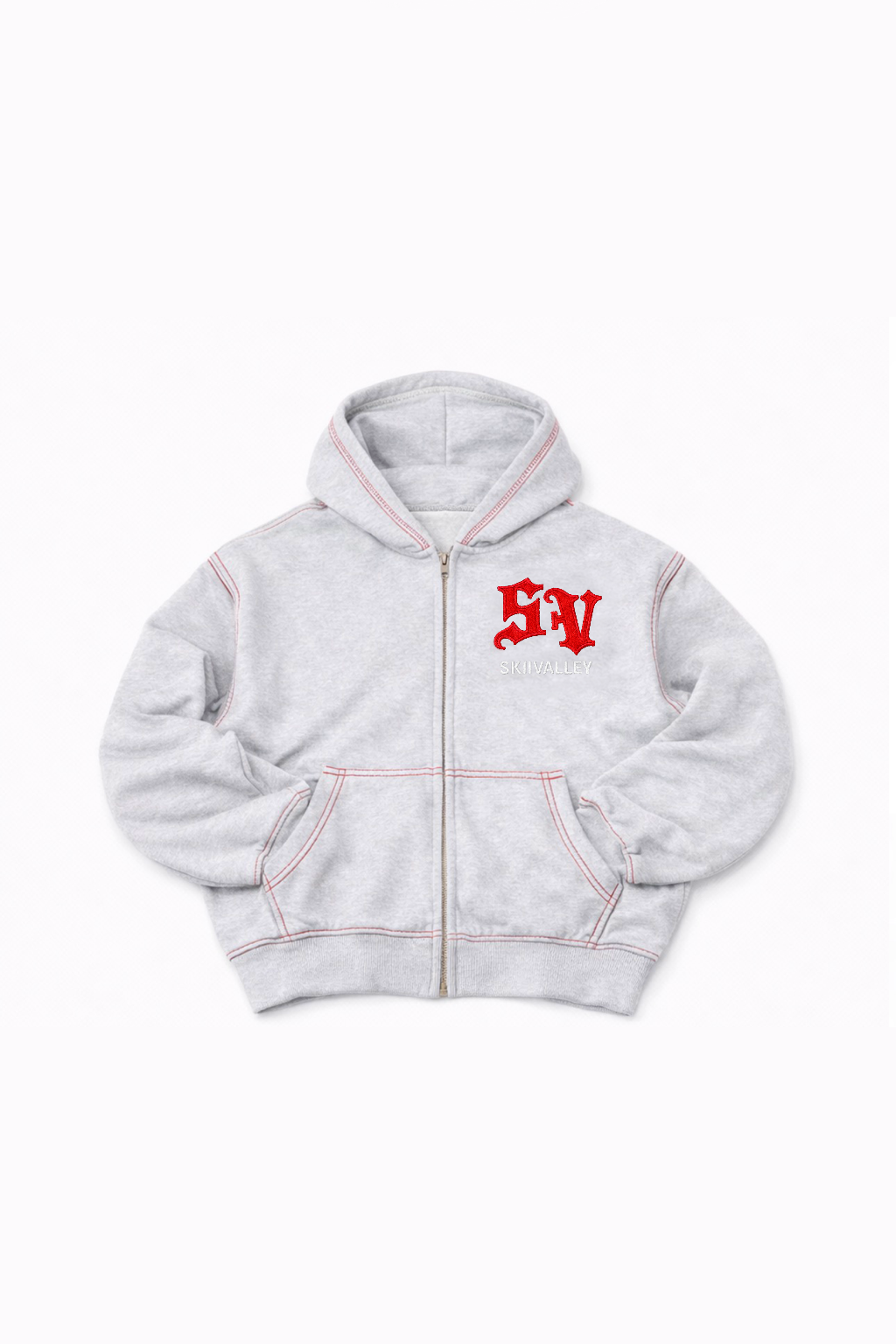 RED THREAD ZIP IP